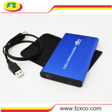 Azul USB2.0 External SATA 2.5 HDD Recinto